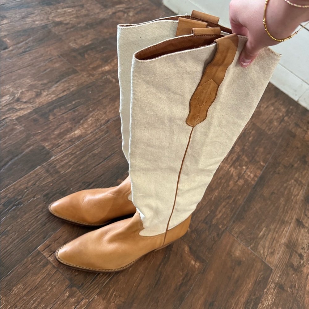 Anthropologie Knee-High Western Boots